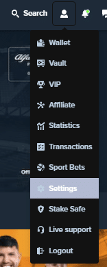 Stake Menu Settings