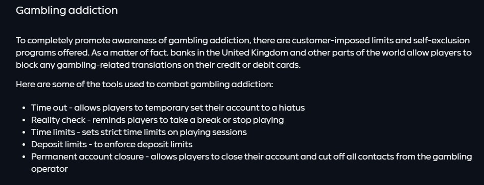 Gamdom Responsible Gambling