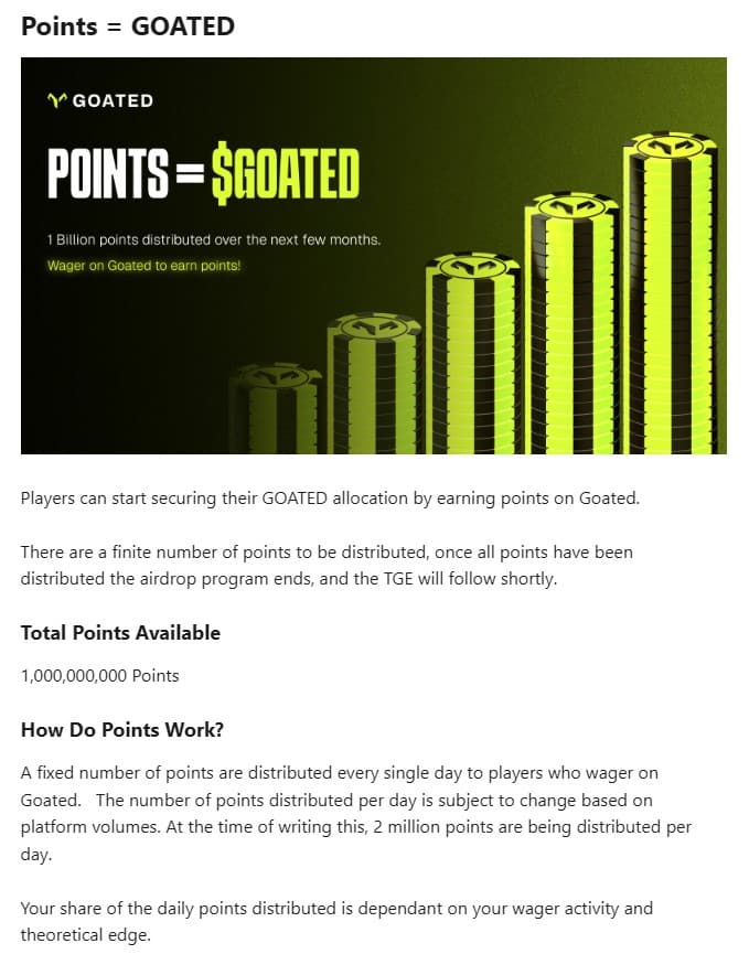 Goated airdrop