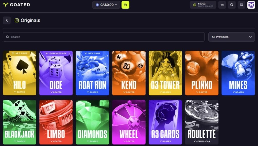 Goated originals