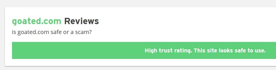 Goated reviews