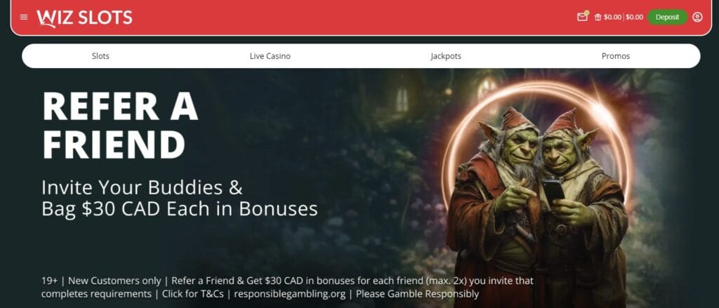 Wiz slots referral program
