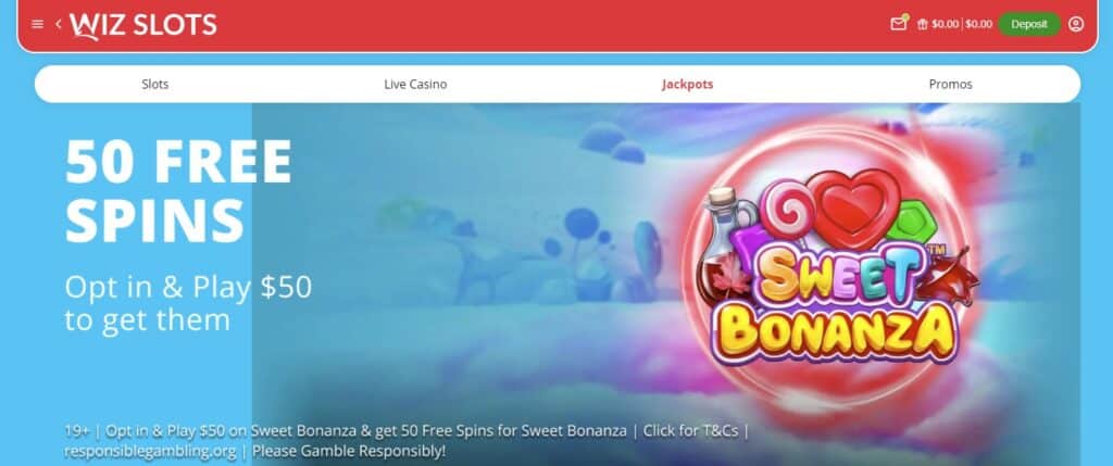 Wiz slots sweet bonanaza
