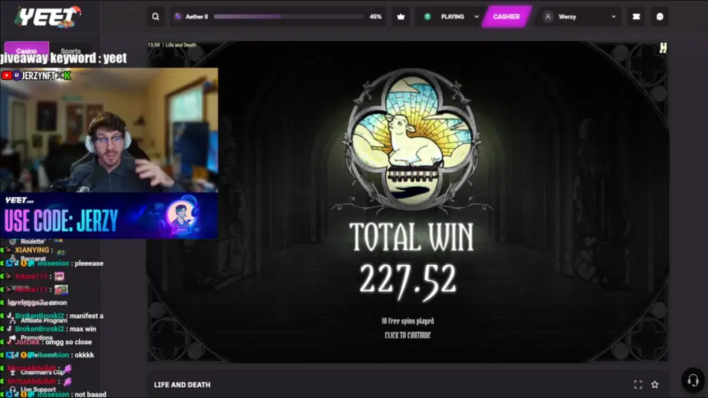 Yeet Community, Affiliates, Streamers